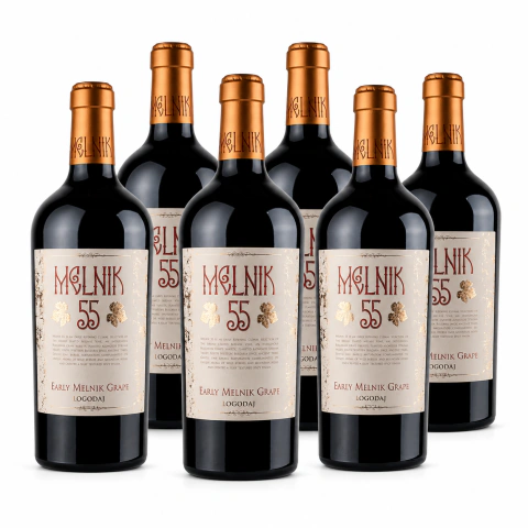 VINHO LOGODAJ MELNIK 55 (BULGARIA) 750 ML - KIT 06 UNIDADES