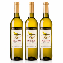VINHO CASA FERREIRINHA PAPA FIGOS BRANCO DOURO 750 ML - KIT 03 UNIDADES
