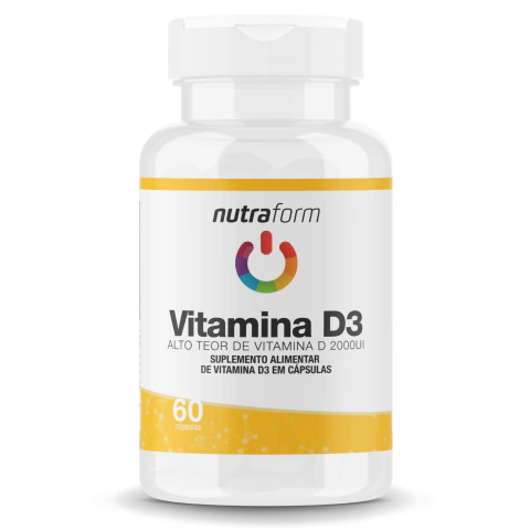 Vitamina D3 2.000UI 60 cápsulas Nutraform