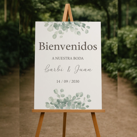 Cartel de Bienvenida Personalizada – Versión Digital Imprimible