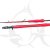 Vara Fisherman Pascal Short 5124 Cast PE 1.5-4 Jig 50-300 g Red - Alfa Pesca