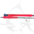 Vara Fisherman Pascal Short 5123 Spin PE 2-5 Jig 50-300 g Red and Black - Alfa Pesca