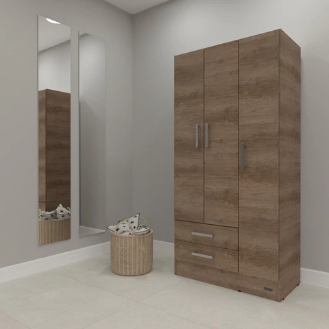 Placard Ropero 3 Puertas 2 Cajones Dakar 23 Dormitorio - comprar online