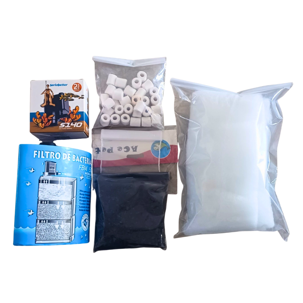 KIT DE FILTRAGEM COMPLETA PARA AQUÁRIOS ATÉ 30 LITROS