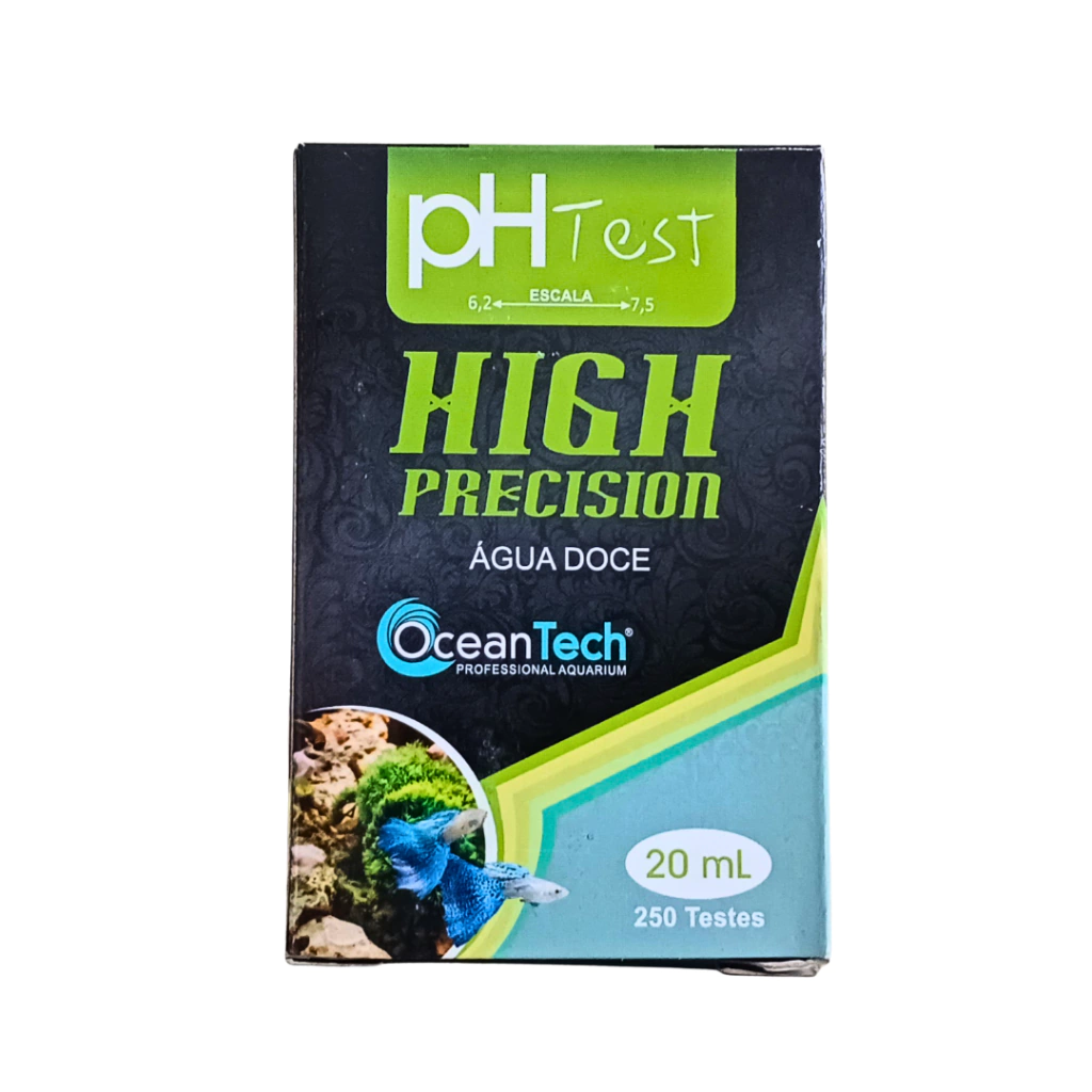 TESTE DE PH OCEAN TECH 20 ML PARA AQUÁRIOS DE ÁGUA DOCE