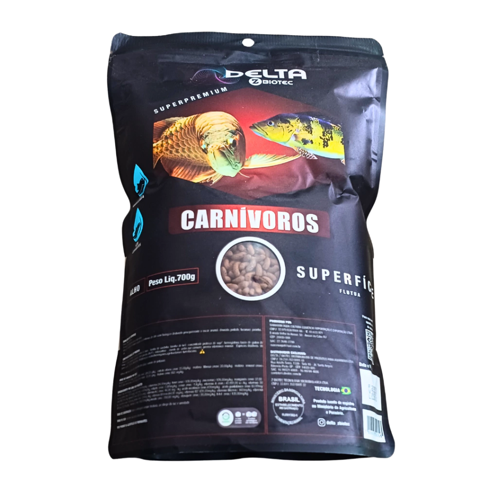 RACAO CARNIVOROS SUPERFICIE 700G BAG