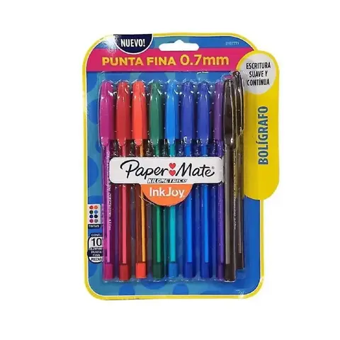 Bolígrafos Paper Mate 100st X10 Colores Surtidos Surtido