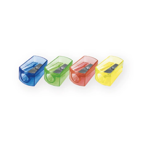 4 Sacapuntas Plastico De Colores Ezco - comprar online