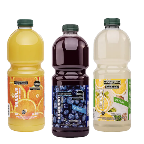 Jugos con Stevia x 1,5 lt - CUARTO CRECIENTE