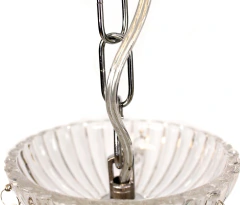 Araña de Vidrio N°1 x 3 Luces Transparente - tienda online