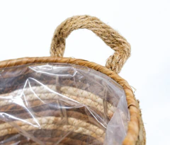 Canasto de Fibras Orgánicas Nº28 SETx3 NATURAL/BLANCO - comprar online