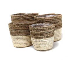 Canasto de Fibras Orgánicas Nº32 SETx4 NATURAL