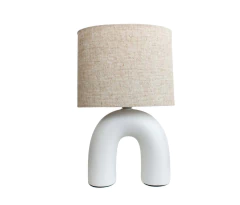 Lámpara de Mesa Cerámica Neo Blanco N°2