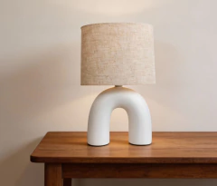 Imagen de Lámpara de Mesa Cerámica Neo Blanco N°2