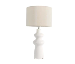 Lámpara de Mesa Cerámica Neo Blanco N°47
