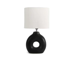 Lámpara de Mesa Cerámica Neo Negro N°50
