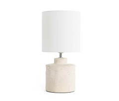 Lámpara de Mesa Cerámica Neo Blanco Jaspeado N°63
