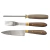 Set Asador Artesanal Cuchillo Tenedor Chaira Hoja 12cm en internet