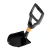 Pala Plegable Waterdog SPF301L Negra 60 Cm Con Funda - comprar online