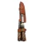 Set Asador Artesanal Torneado Cuchillo Tenedor Chaira Hoja 16cm - comprar online