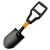 Pala Plegable Waterdog SPF301L Negra 60 Cm Con Funda