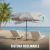 Sombrilla Rofft De Playa Reclinable 2mts Black Coating - Xplora La Triestina