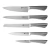 Juego Set Cepo Cuchillos Trento Steelmaster 5 Piezas Cocina - comprar online