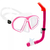 Set Snorkel Antiparras Templado Silicona Panorámica Niños