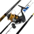 Combo Frontal Spinning Profesional Shimano FX 2 Tramos Multi y Señuelo