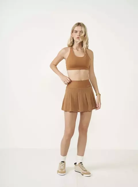 Short Saia Comfort Plissado