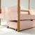 Cama Montessori Moana + Kit com 2 Gavetões - Rosa/Amêndoa - Irmãos Hinke