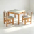 Mesa Infantil Timão + 2 Cadeiras Infantil Pooh - Cinza