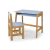 Conjunto Mesa Juvenil Simba e Cadeira Juvenil Mufasa na cor azul, ideal para quartos infantis ou ambientes juvenis.