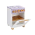 Fogão infantil Remy de brinquedo, feito de madeira, com detalhes em lilás e puxadores em tom amadeirado, ideal para brincadeiras de cozinha.