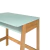 Mesa juvenil Simba com estrutura de madeira e tampo verde, ideal para quartos infantis ou juvenis.