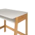 Mesa juvenil Simba com estrutura de madeira e tampo cinza, ideal para quartos infantis ou juvenis.