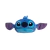 Almofada de pelúcia em formato do personagem Stitch com orelhas grandes, ideal para decoração e conforto.