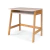 Mesa juvenil Simba com estrutura de madeira e tampo rosa, ideal para quartos infantis ou juvenis.