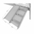 Kit Escorregador e Escada para cama infantil em madeira, com medidas de 75 cm de comprimento por 36 cm de largura, ideal para quartos infantis.