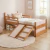 Cama Montessori Duke + Kit Escorregador - Rosa/Amêndoa