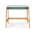 Mesa juvenil Simba com estrutura de madeira e tampo verde, ideal para quartos infantis ou juvenis.