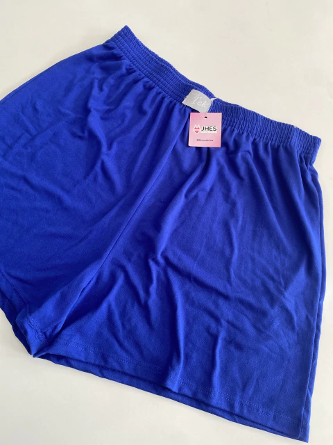 Short samba canção tamanho P azul suede - comprar online