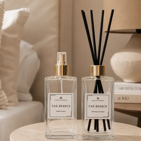 Kit Chá Branco 250ml – Difusor + Home Spray