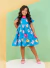 Vestido Princesinha 2 Babados Verde Piscina - comprar online