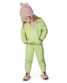 Conjunto Moletom Penteado com Capuz