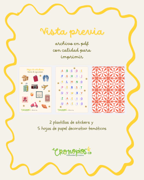 Kit de journaling - Mi viaje soñado