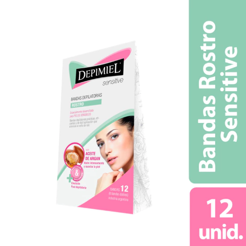 Banda Depilatoria Rostro Sensitive Depimiel x12u - comprar online