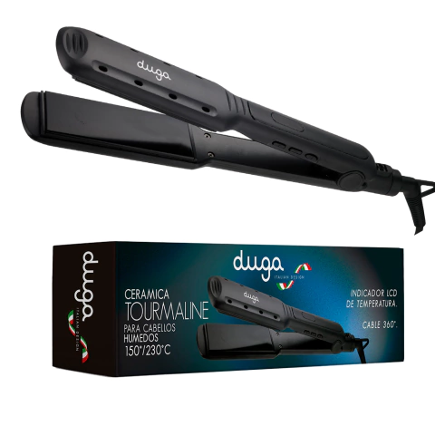 Plancha Cabello Húmedo/Seco D207 Negro Duga - comprar online