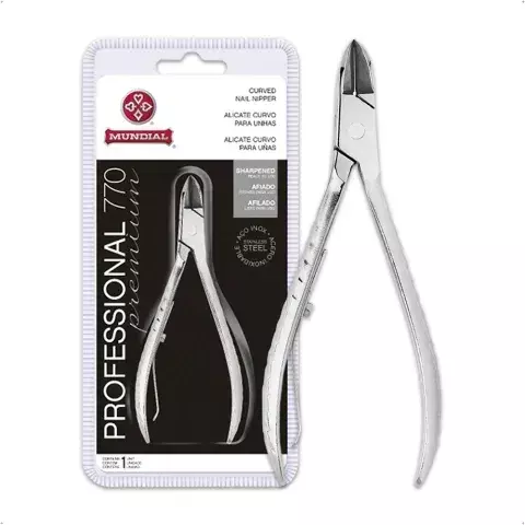 Alicate Corta Uñas Curvo Acero Inoxidable 770 Mundial - comprar online