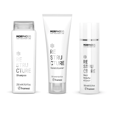 Kit Morphosis Restructure Shampoo + Acond. + Beauty Elixir Framesi